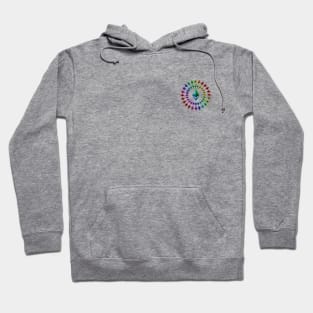 Ethereum – Circle Small Logo – Rainbow Hoodie